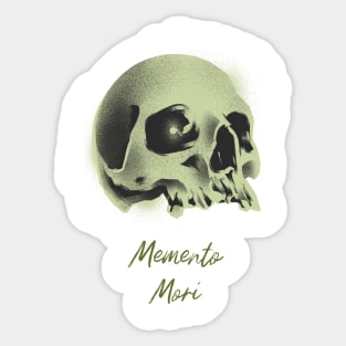 Stoic Memento Mori Skull Sticker